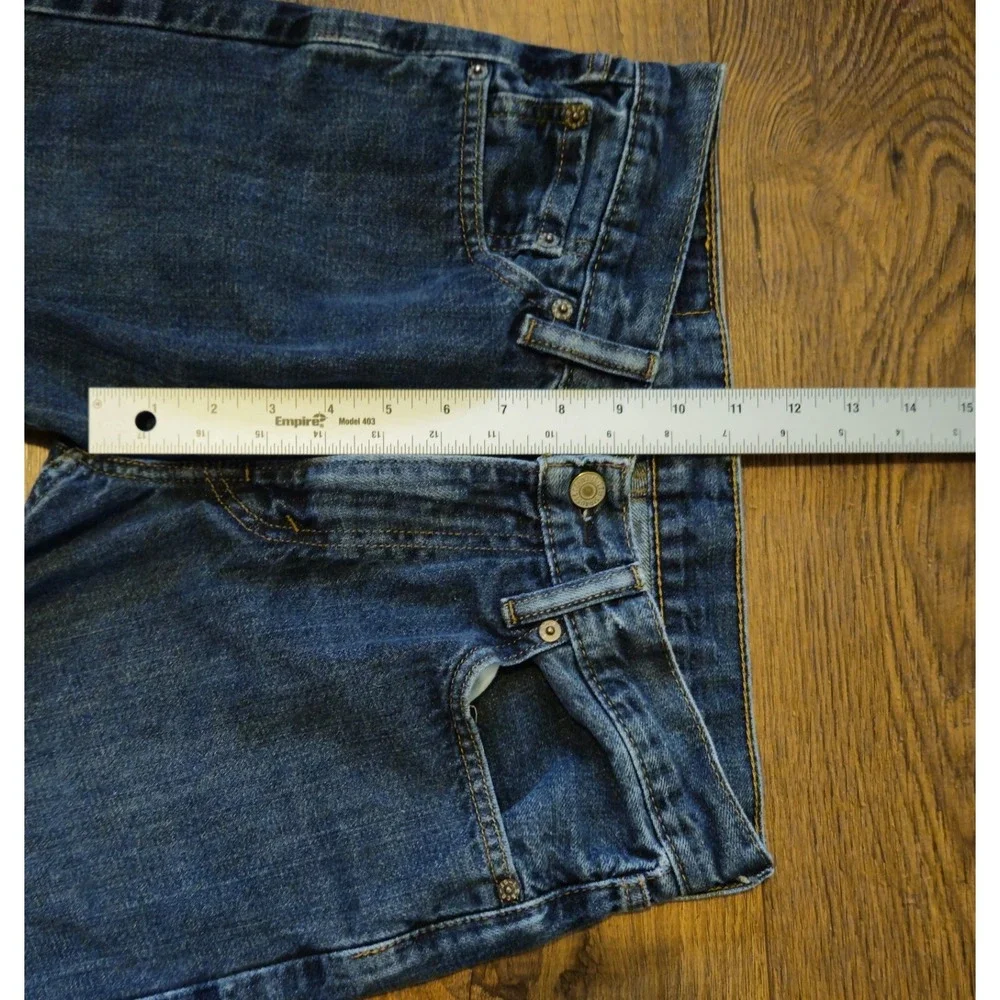 Levis 505 Regular Straight Blue Denim Jeans Mens Tag 30x30 Western